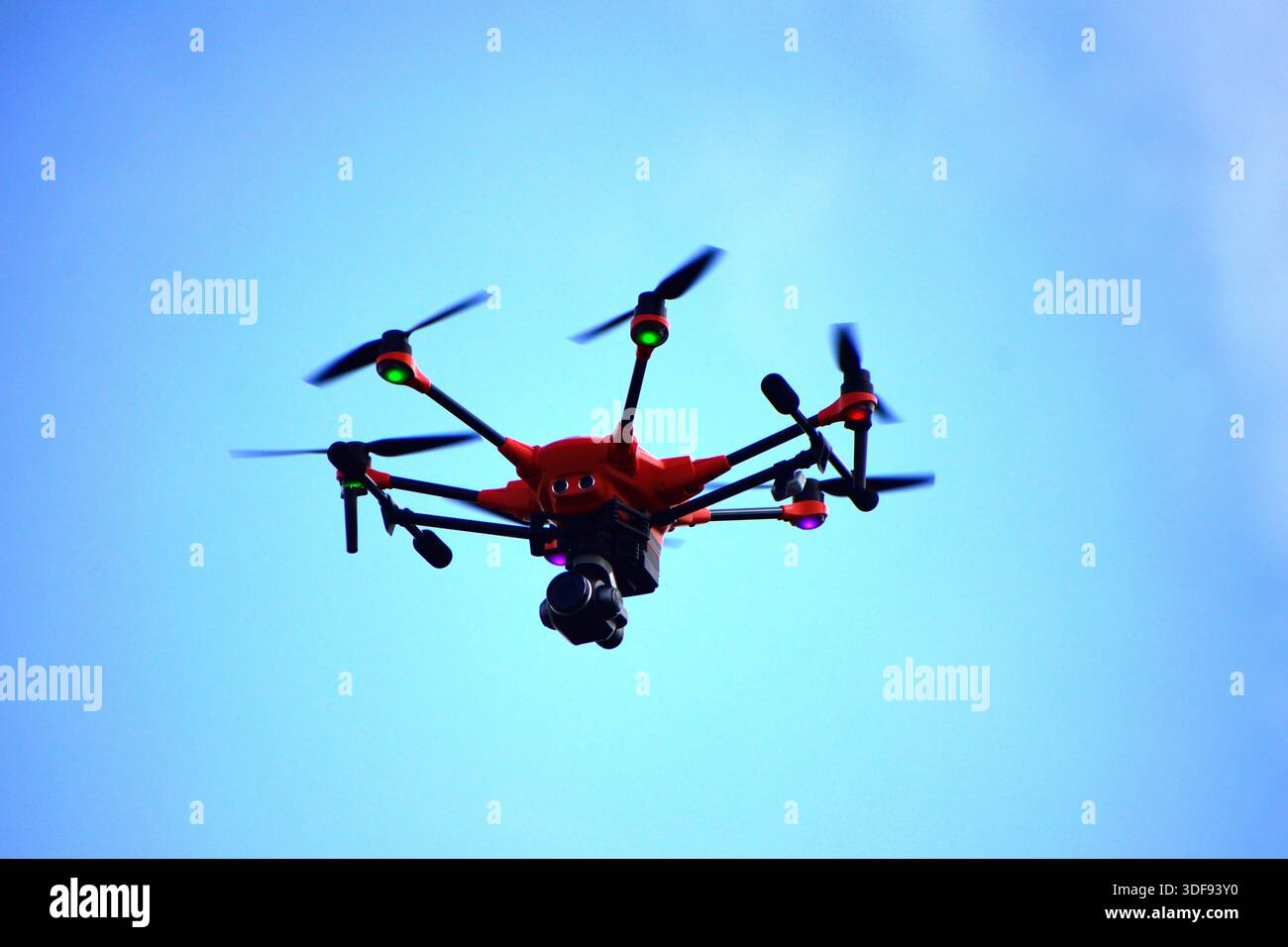 Drone Yuneec H520E con telecamera E90 e modulo ID remoto. Foto Stock