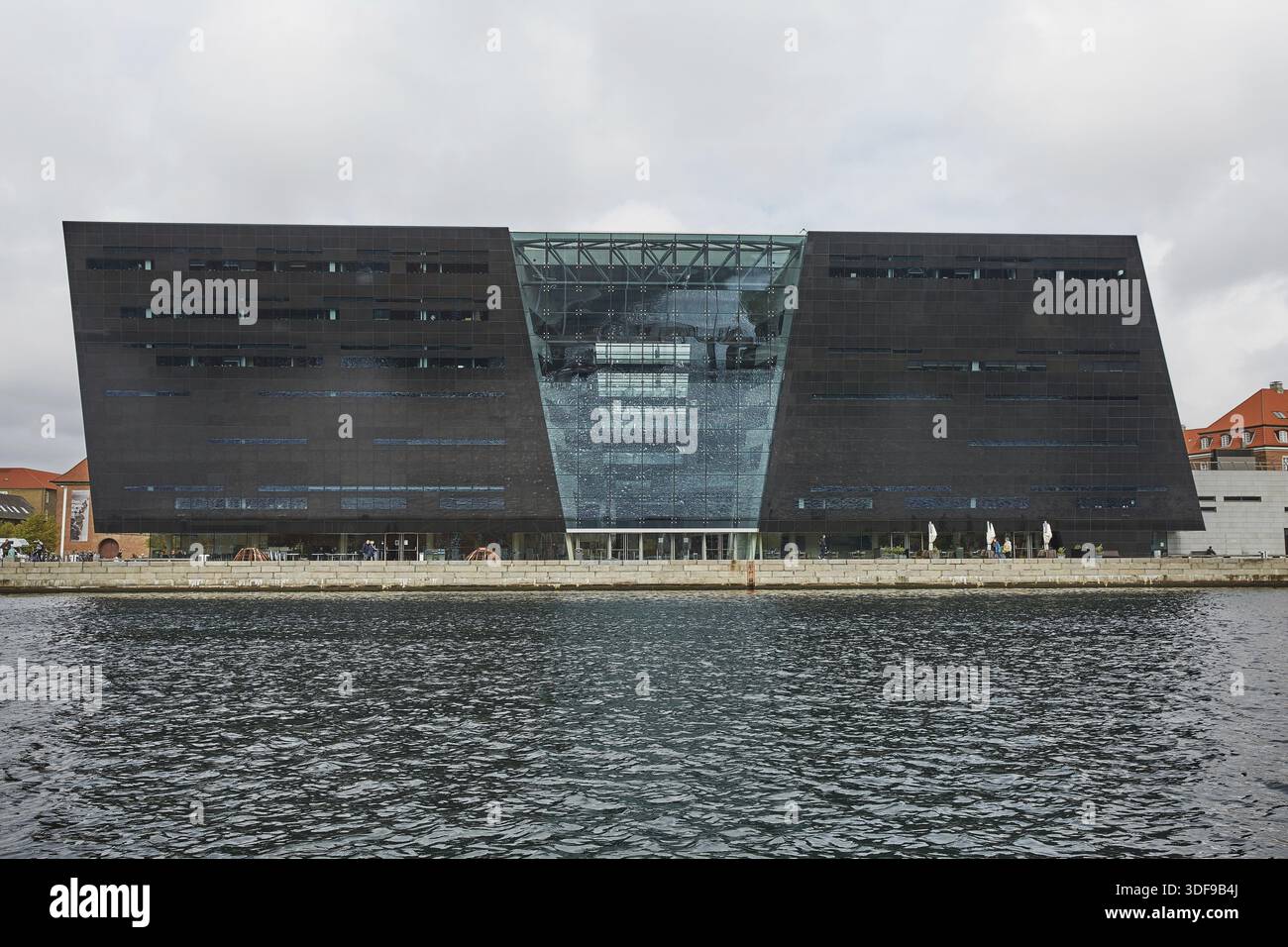 COPENAGHEN, DANIMARCA - 16 SETTEMBRE 2017: Il diamante nero. La Biblioteca reale di Copenaghen è la biblioteca nazionale della Danimarca a Copenaghen Foto Stock