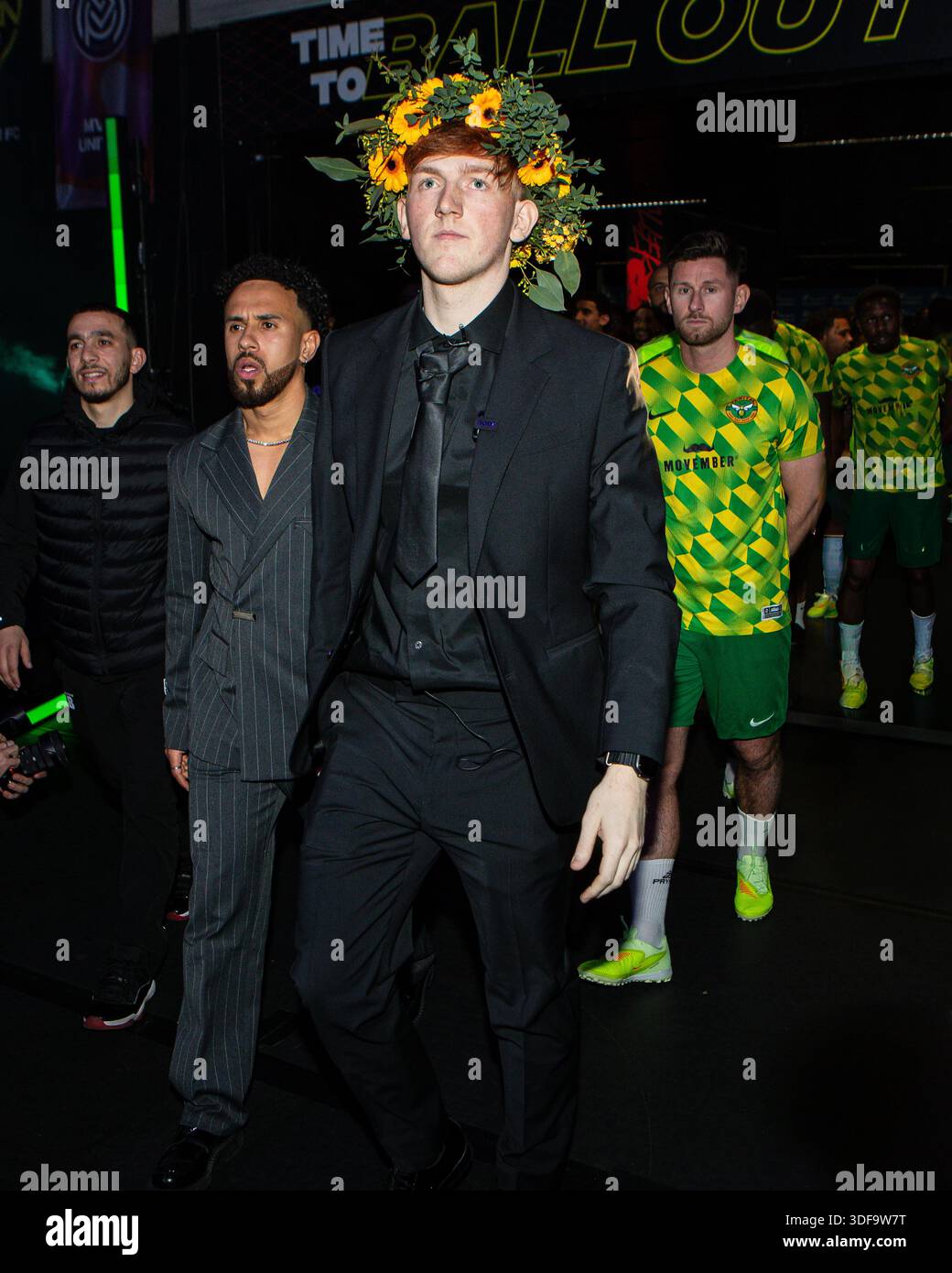 Angry Ginge of Yanited esce alla Ballers League Foto Stock