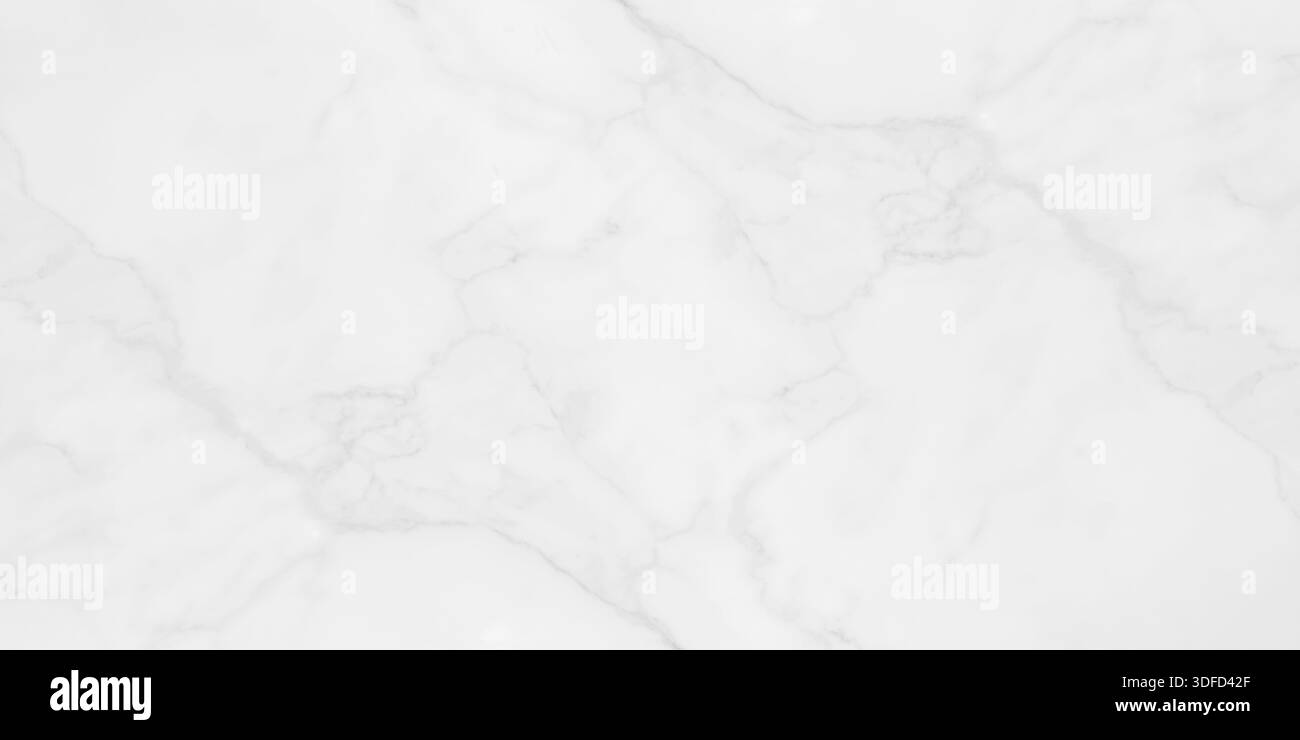 Struttura in marmo bianco ad alta risoluzione con sottili venature in grigio chiaro. Elegante sfondo in pietra naturale, perfetto per pavimenti di lusso Foto Stock