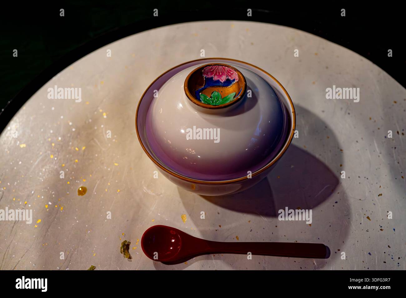 Cucina giapponese preparata e presentata in modo splendido Foto Stock