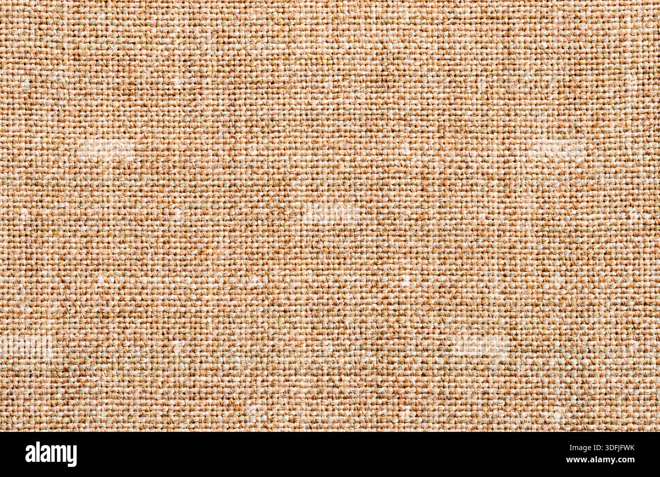 Tessuto arancione per lavori artistici di design e di sfondo con motivo senza cuciture di tessuto naturale Foto Stock