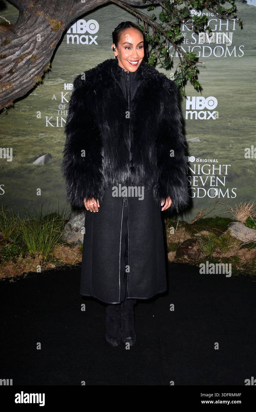 Hadnet Tesfai bei der Premiere der HBO Max-serie "A Knight of the Seven Kingdoms" im Zoo Palast. Berlino, 13.01.2026 Foto Stock