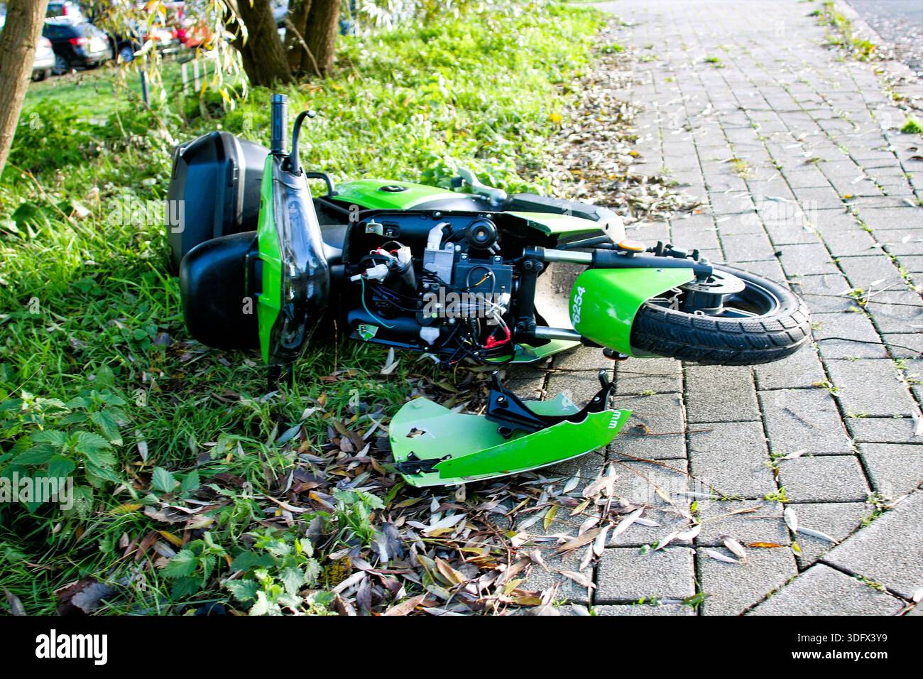 Vandalismo Rhoon Paesi Bassi Foto Stock