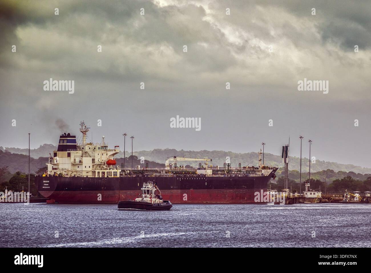 Il Lago di Gatun, sul Canale di Panama, Panama America Centrale Foto Stock