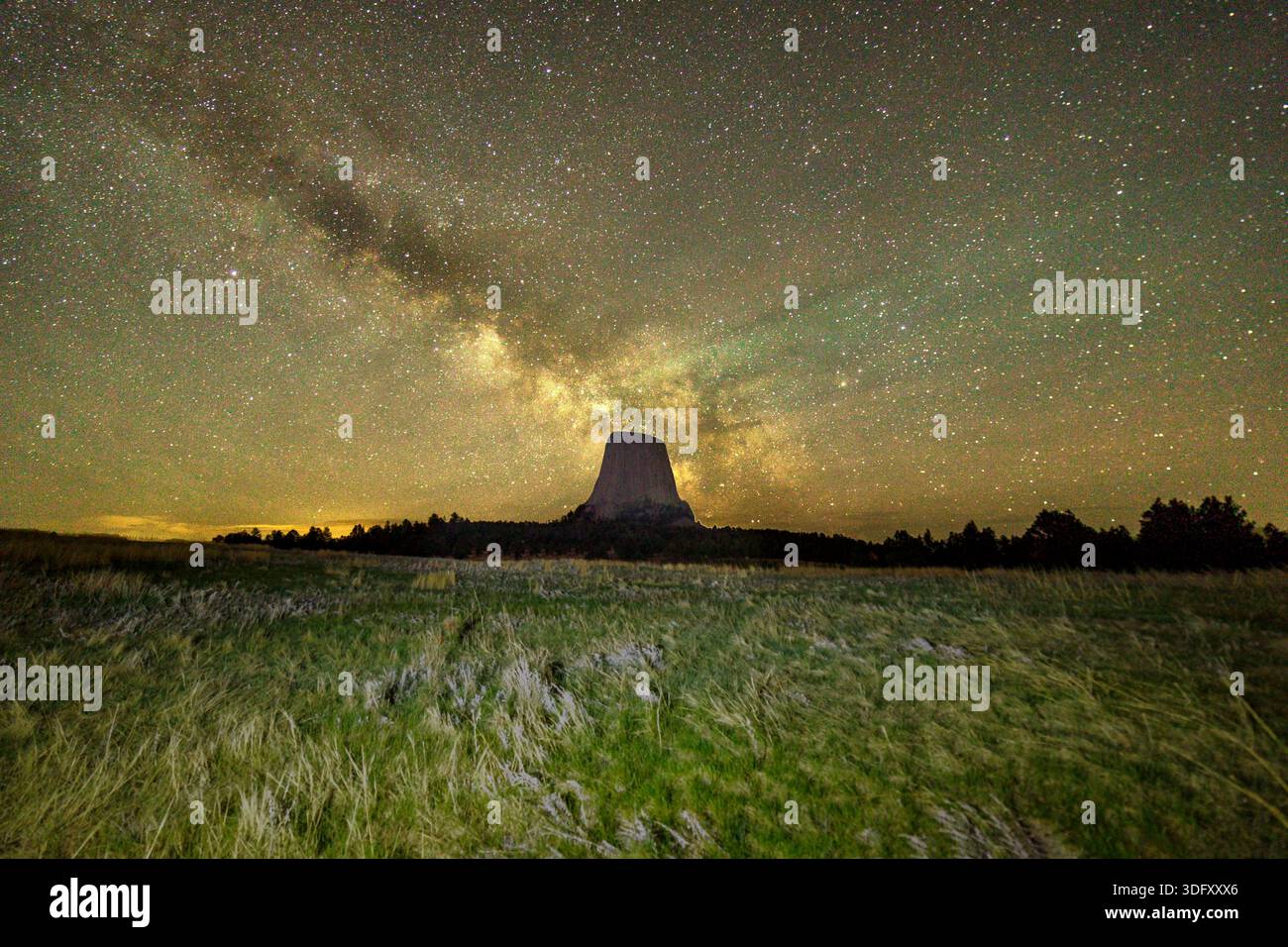Devil's Tower, Wyoming Foto Stock