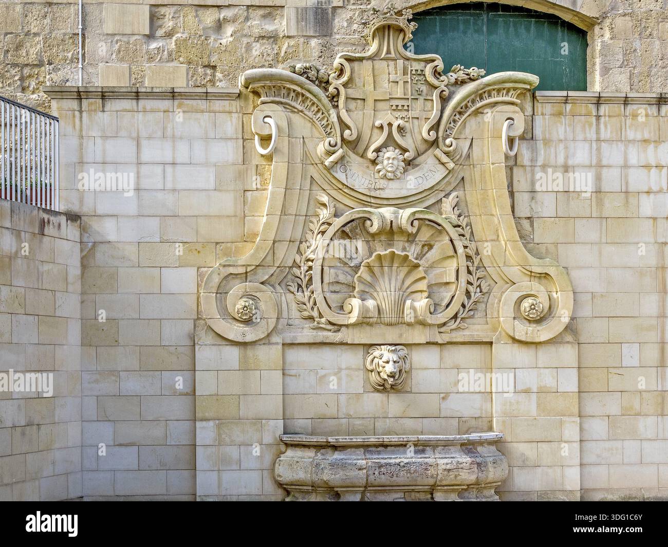 La fontana di Wignacourt, Valletta, Malta Foto Stock