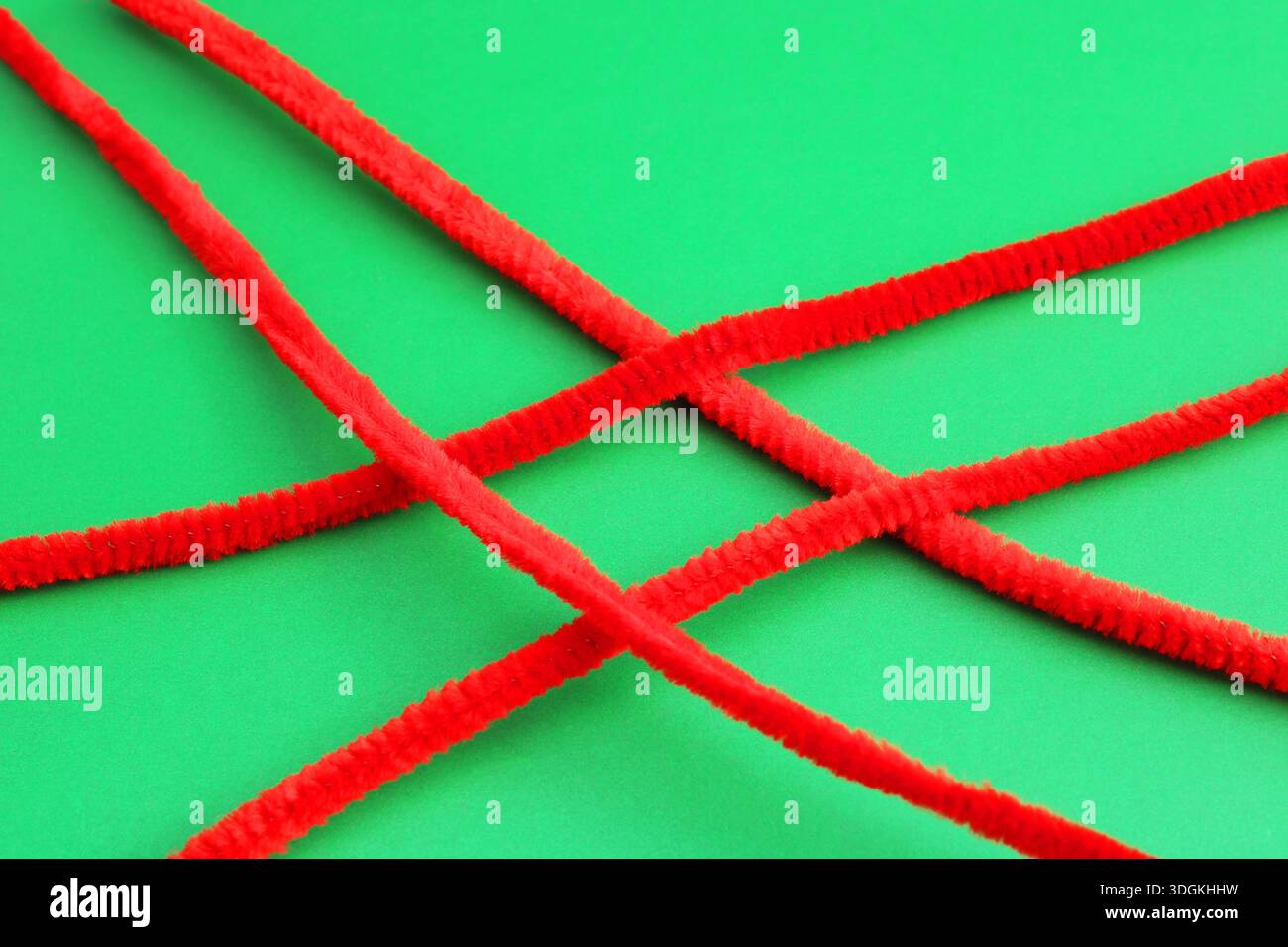 Quattro linee del tappetino dello sportello formano un quadrato Foto Stock