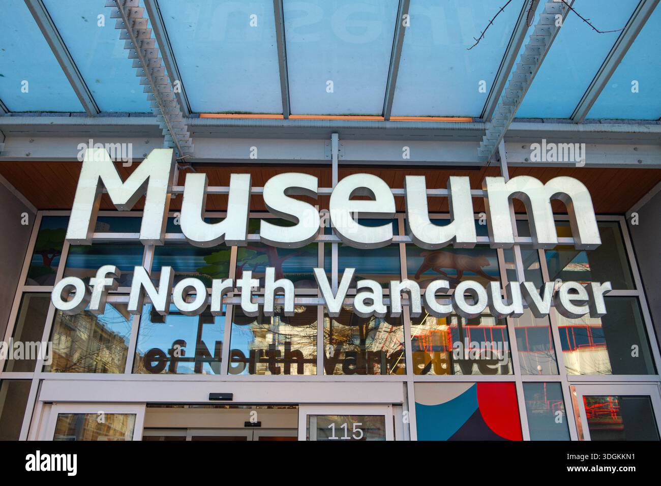 Museo di North Vancouver presso Lonsdale Quay a North Vancouver, BC. Foto Stock