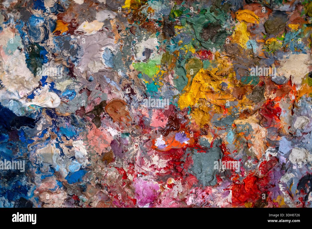 Senza titolo Abstract ArtWork Oil Painting di Secundino Hernandez Foto Stock