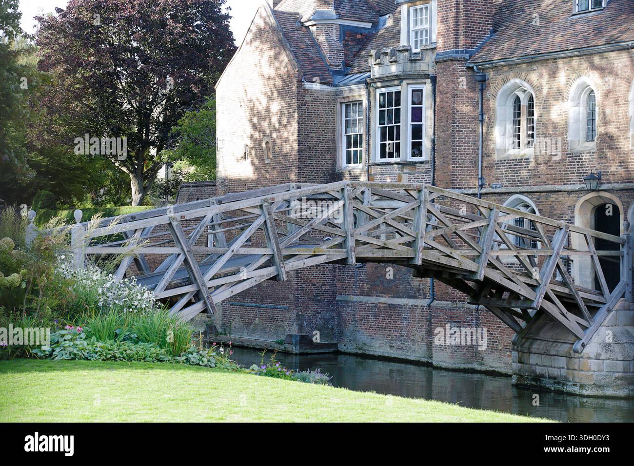 Ponte matematico sul fiume Cam, Cambridge, Inghilterra Foto Stock
