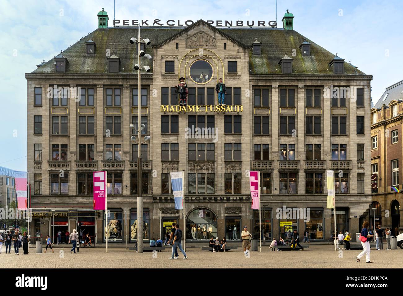 Edificio Madame Tussaud nel centro di Amsterdam Foto Stock