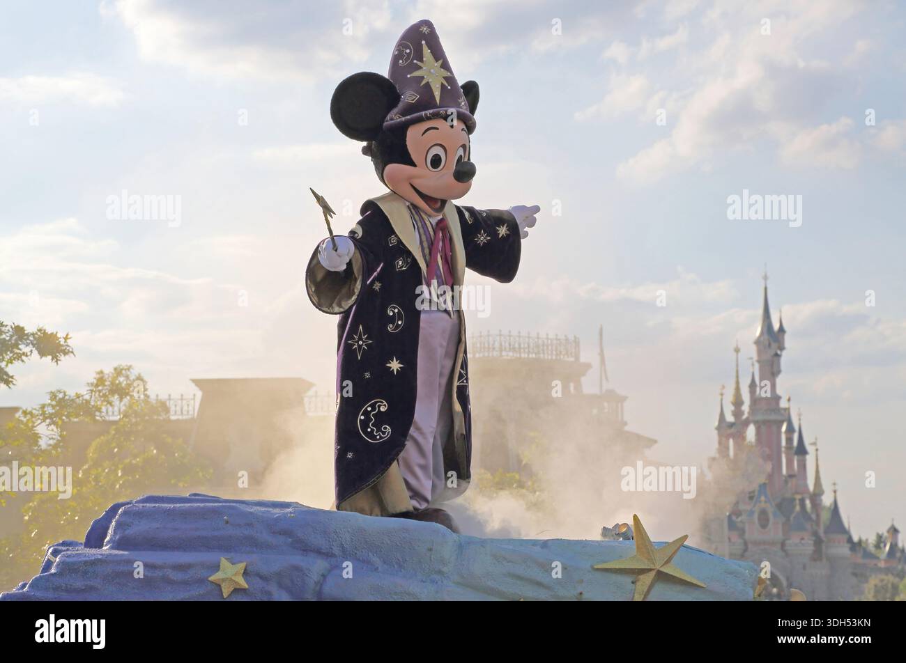 Mickey Mouse a eurodisney parigi Foto Stock