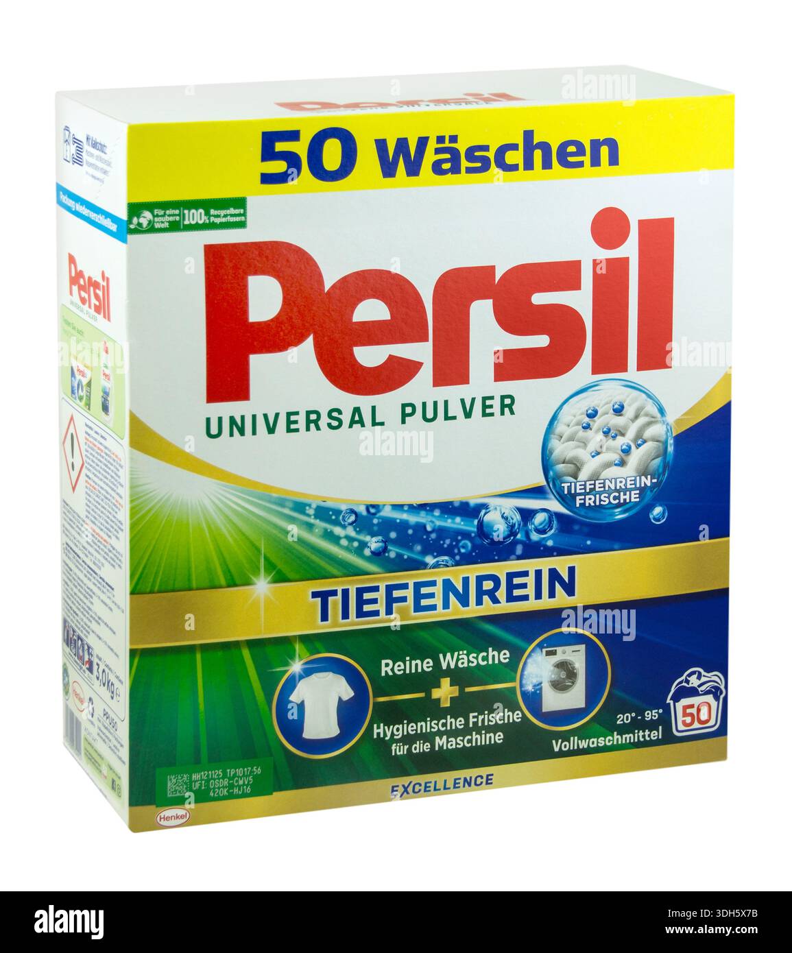 Amburgo, Germania - 15 gennaio 2026: Polvere detergente tedesca Persil Universal Pulver Waschpulver Henkel Foto Stock