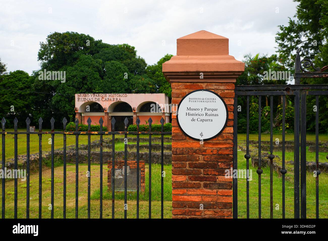 Museo della conquista e della colonizzazione a Guaynabo, accanto alla casa di Juan Ponce de Leon presso il sito archeologico Caparra, Porto Rico Foto Stock