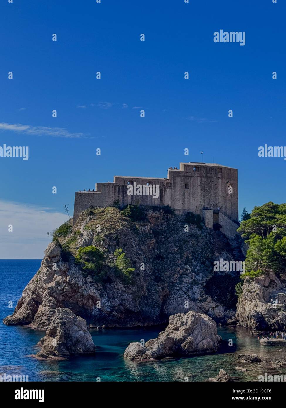Fortezza di San Lorenzo nella città di Dubrovnik. - Immagine stock catturata con smartphone