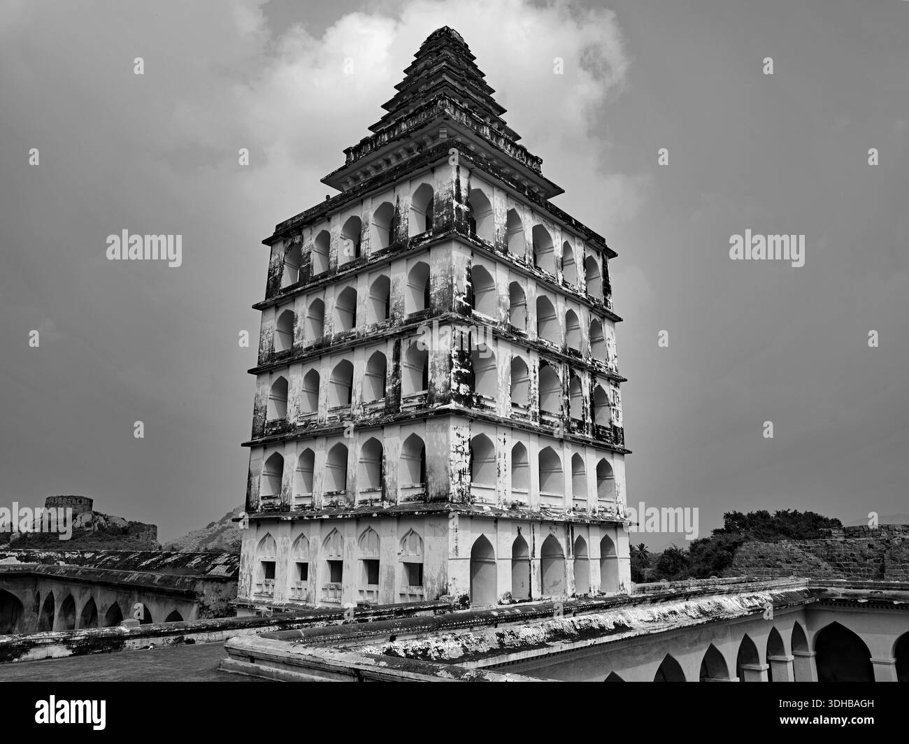 Gingee Fort Foto Stock