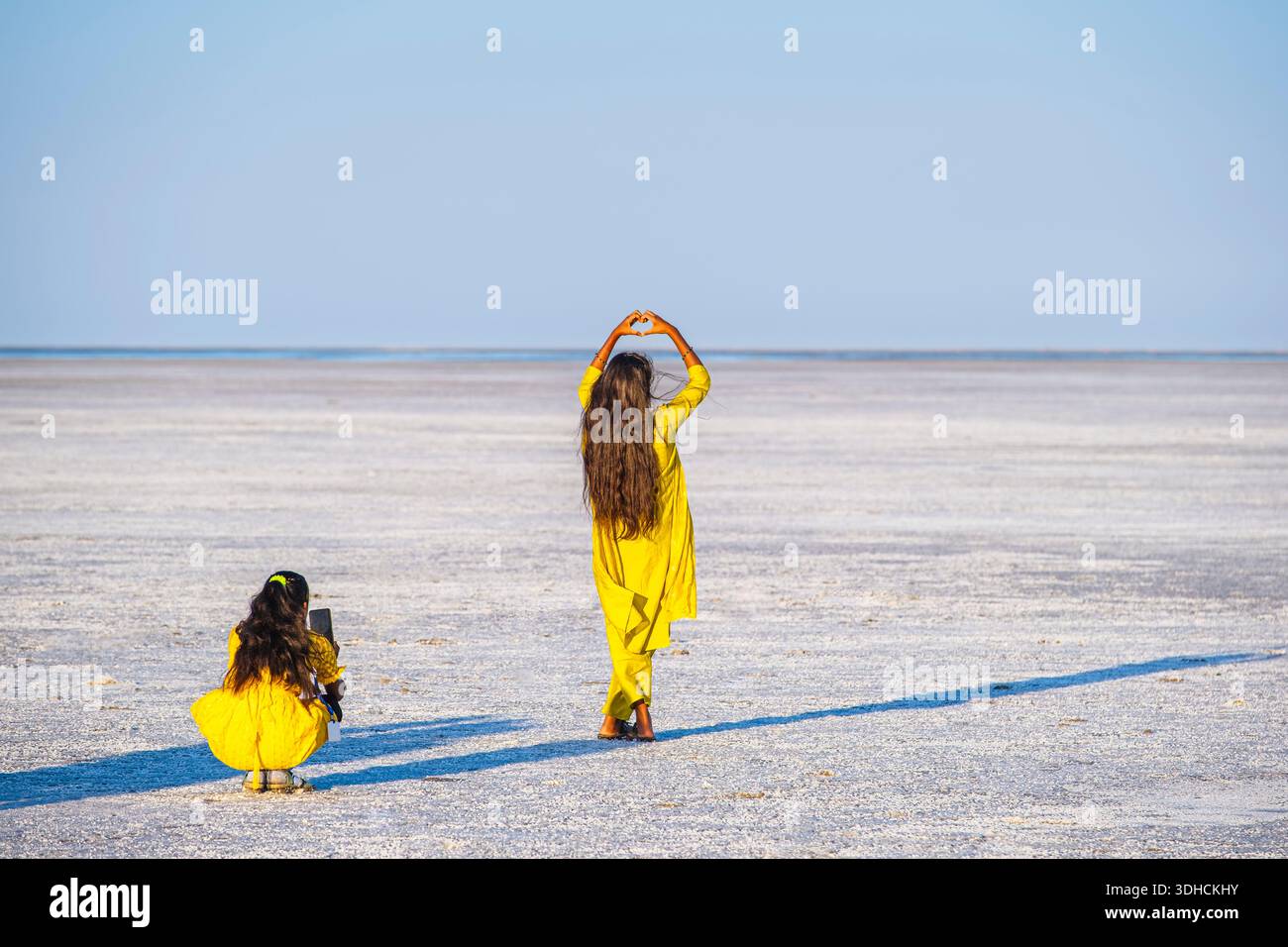 India, stato del Gujarat, regione di Kutch, il grande rann di Kutch, uno dei più grandi deserti salati del mondo Foto Stock