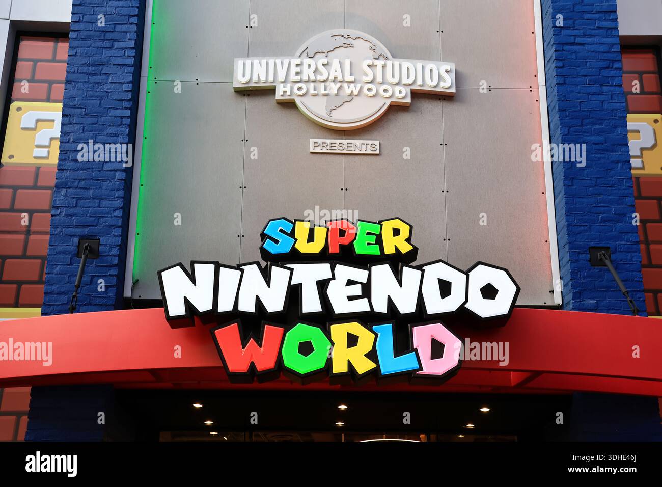 SUPER NINTENDO WORLD STORE su CityWalk agli Universal Studios di Hollywood Foto Stock