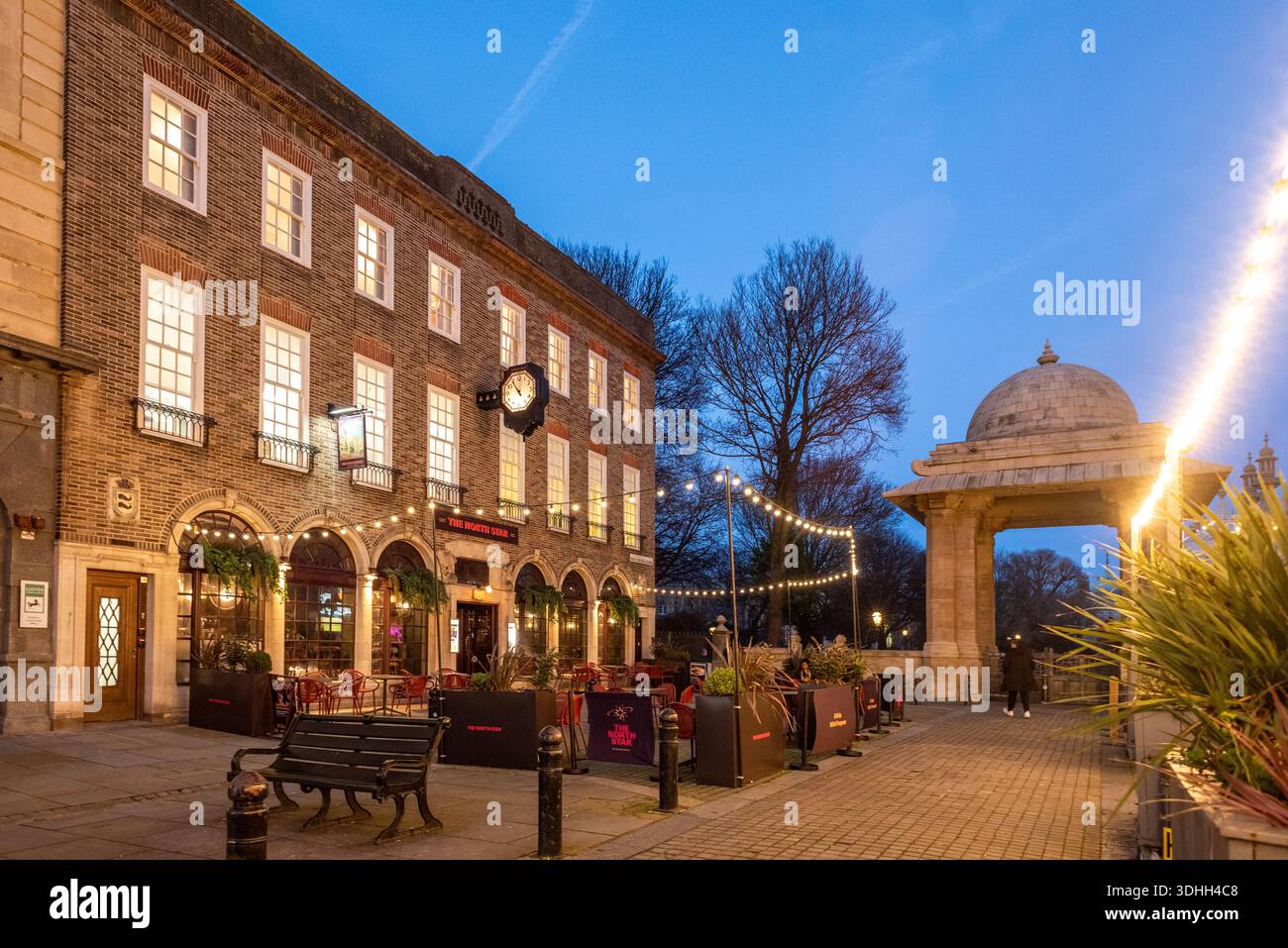 Brighton, 20 gennaio 2026: The North Star pub e India Gate Foto Stock