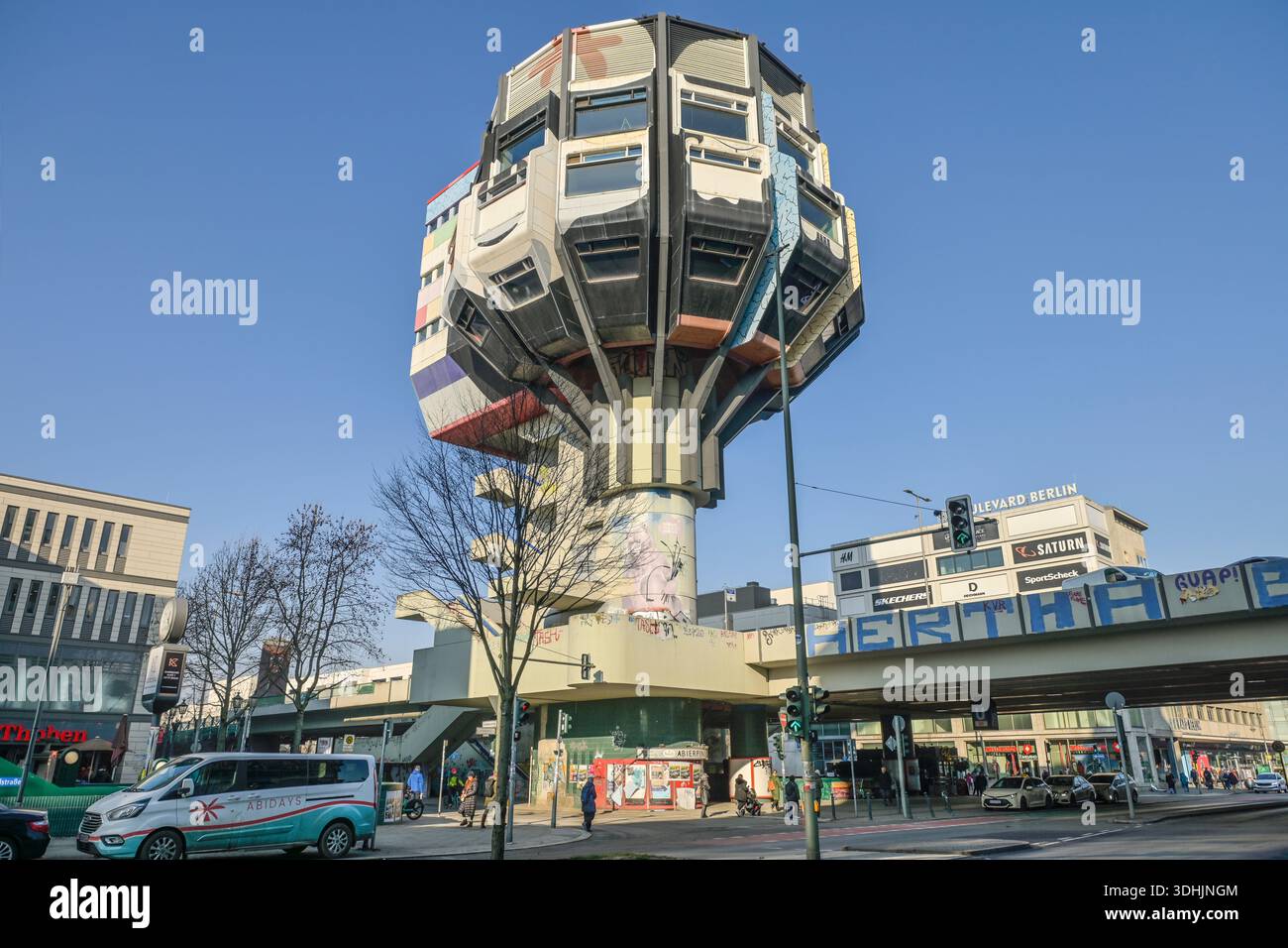 Bierpinsel, Schloßstraße, Steglitz, Bezirk Steglitz-Zehlendorf, Berlino, Germania Foto Stock