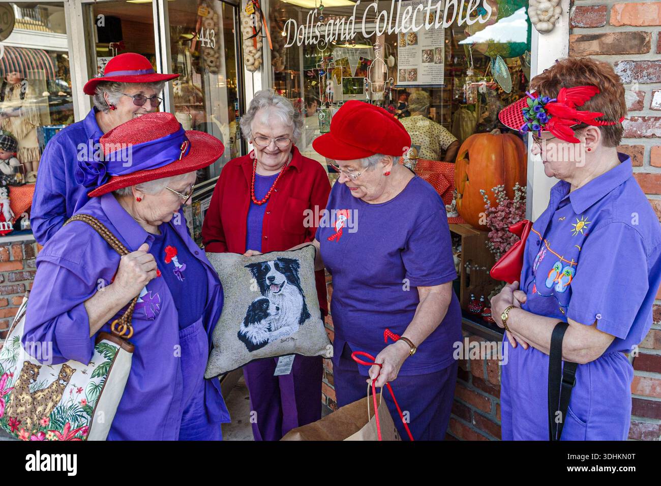 Florida Lake County, Mt. Dora, Donnelly Street, storica cittadina, shopping shopper shopping negozi di mercato mercati di mercato di acquisto di vendita, vendita al dettaglio Foto Stock