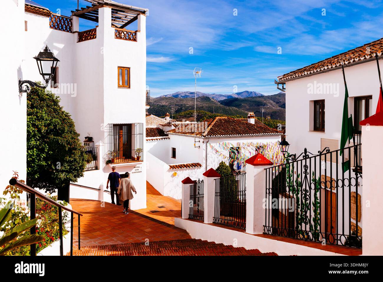 Architettura vernacolare. Cartajima, Málaga, Andalucía, Spagna, Europa Foto Stock