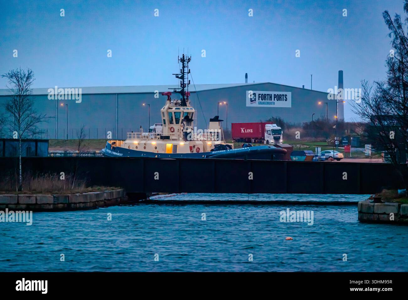 Forth ports , Grangemouth , rimorchiatore Svizzera lyndhurst. Grangemouth , Scozia . Foto Stock