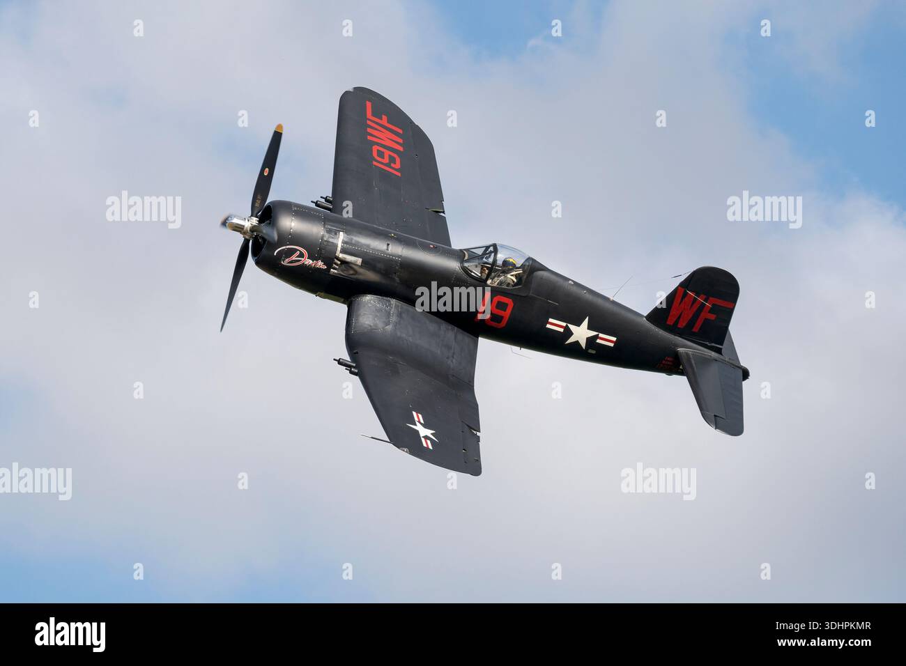 Un classico combattente della seconda Guerra Mondiale della Marina degli Stati Uniti, il Chance Vought Corsair Foto Stock