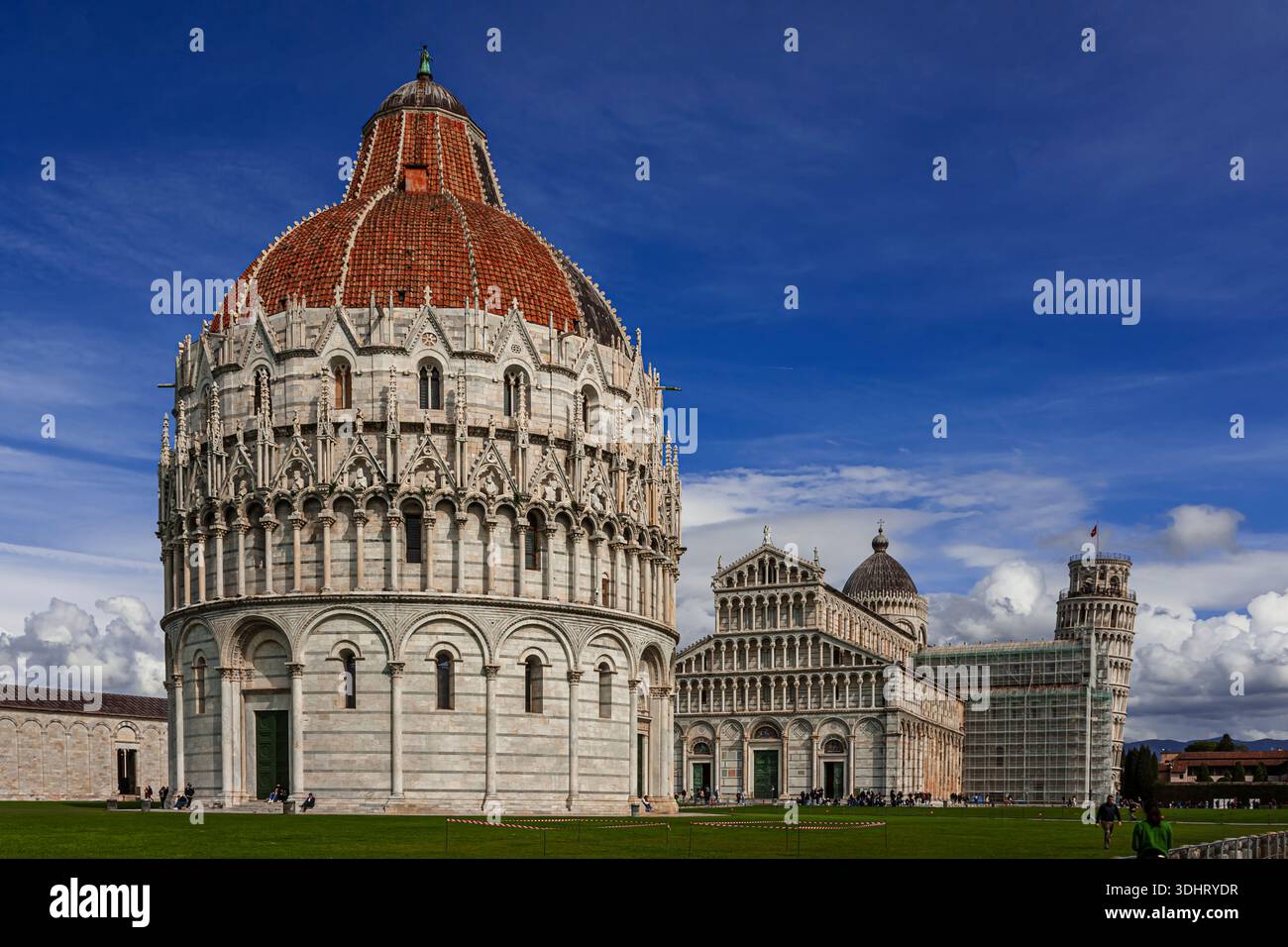 Il battistero di San Giovanni a Pisa Foto Stock