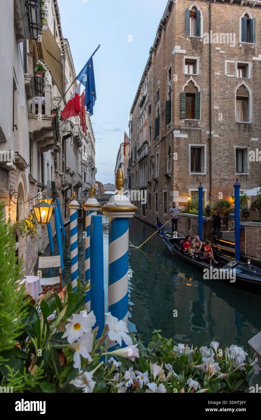 Gondole, Venezia, Italia Foto Stock