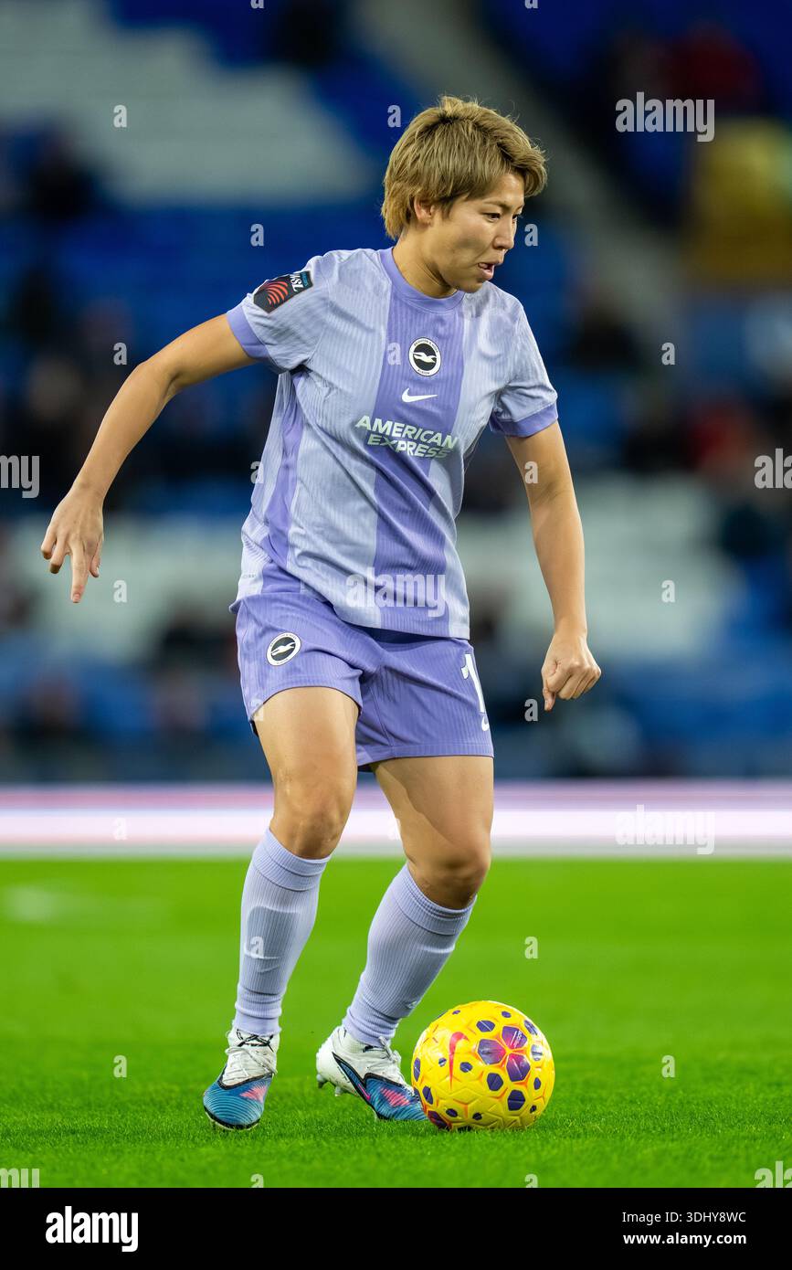 REGNO UNITO. 23 gennaio 2026. Everton FC V Brighton FC Barclays Womens Super League GOODISON PARK INGHILTERRA - 23 gennaio 2026 Kiko Seike di Brighton durante la partita di Barclays Women's Super League tra Everton FC e Brighton FC al Goodison Park il 23 gennaio 2026 a Liverpool, Inghilterra. Crediti: ALAN EDWARDS/Alamy Live News Foto Stock