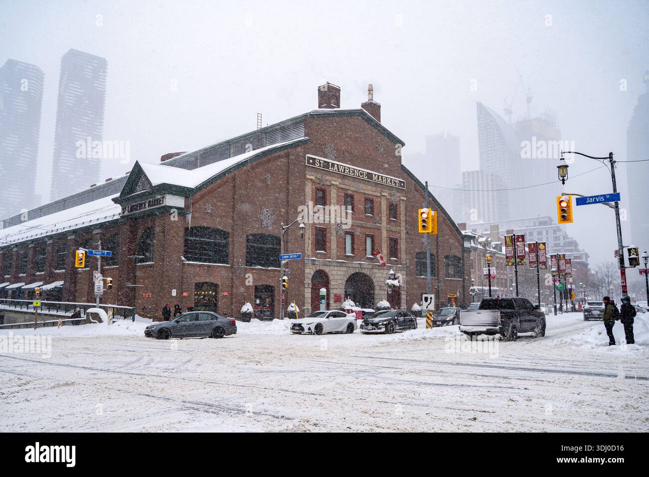 Vista sul mercato di St. Lawrence a Toronto. Toronto, Canada - 16 febbraio 2025. Foto Stock
