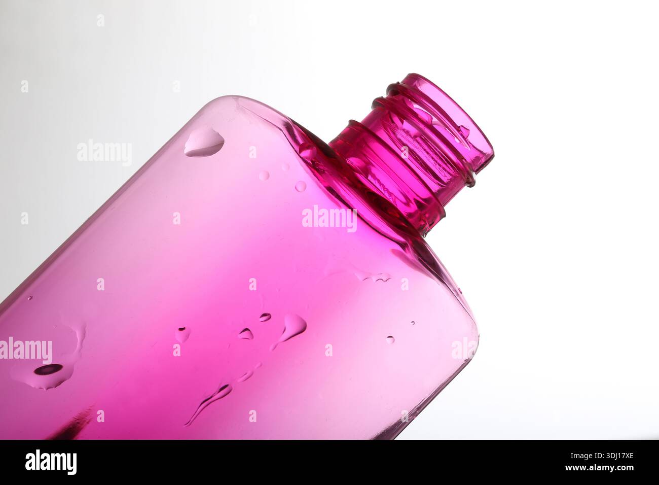 Flacone colonia rosa senza tappo Foto Stock