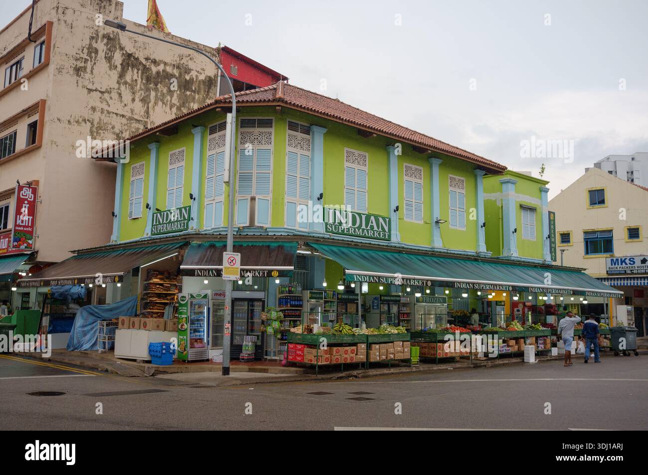 Un supermercato di cucina tradizionale indiana a Little India Singapore Asia Foto Stock