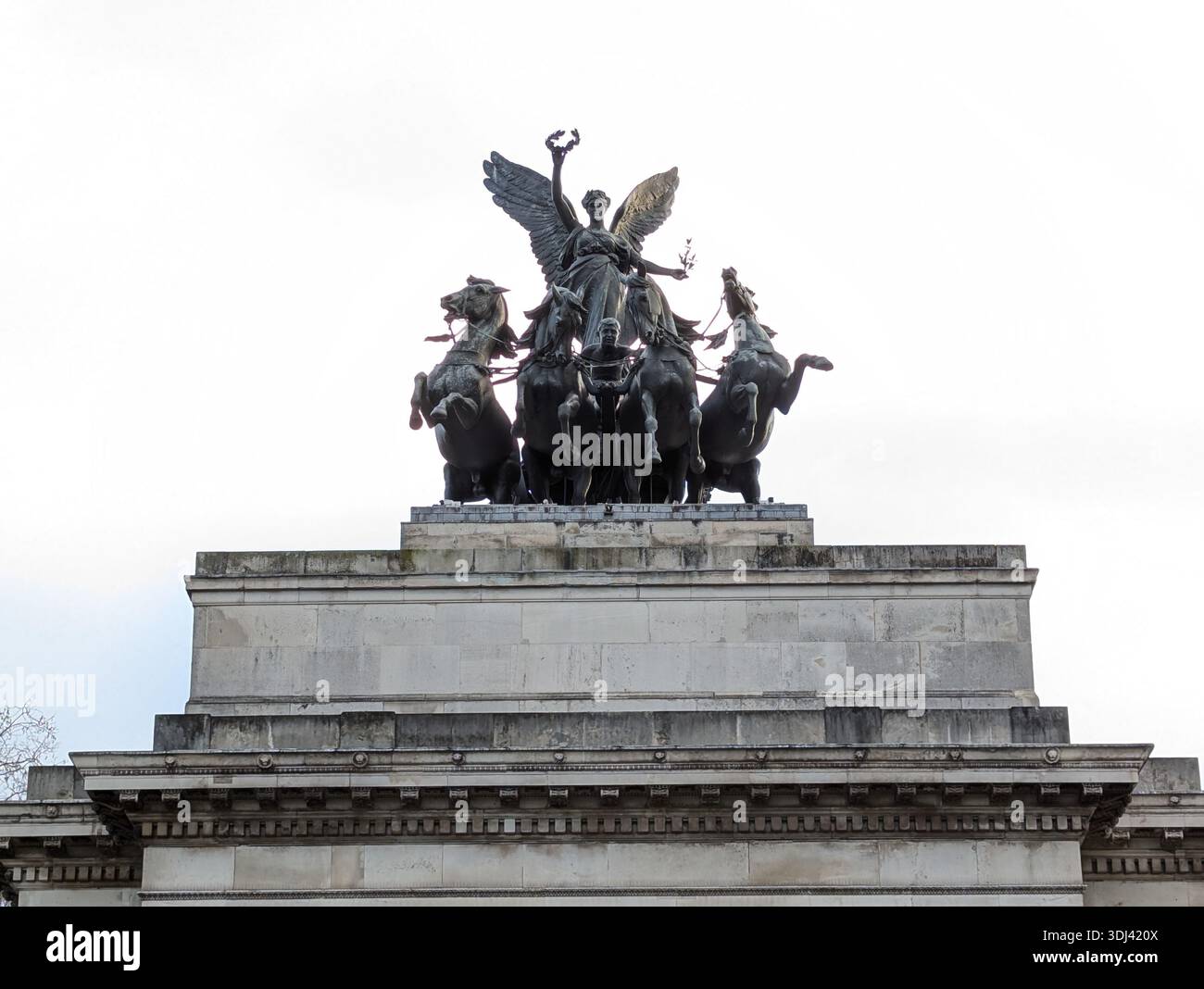 Wellington Arch a Londra, Inghilterra - Immagine stock catturata con smartphone