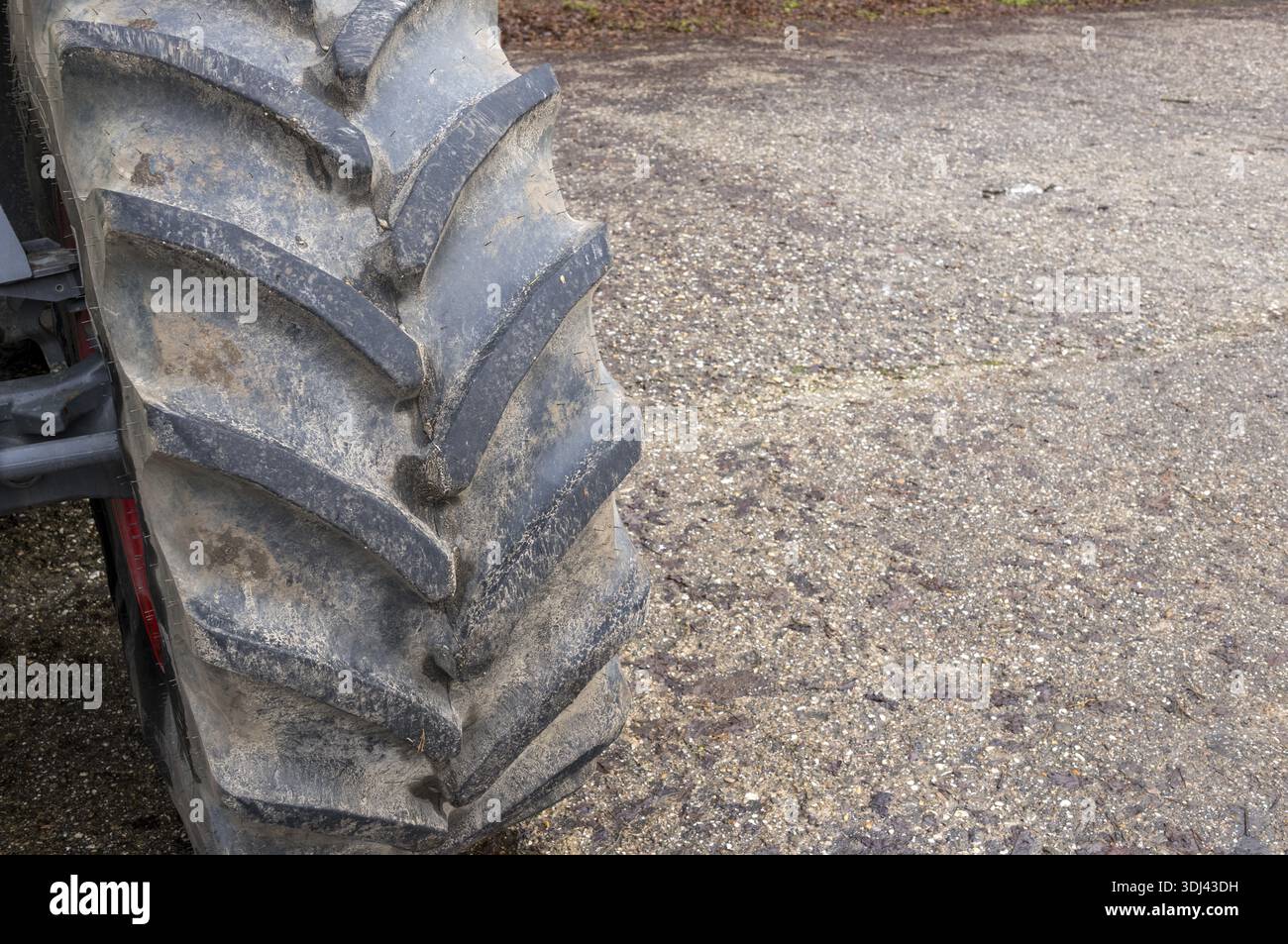 Pneumatici per trattori dal design robusto del battistrada per lavori agricoli Foto Stock