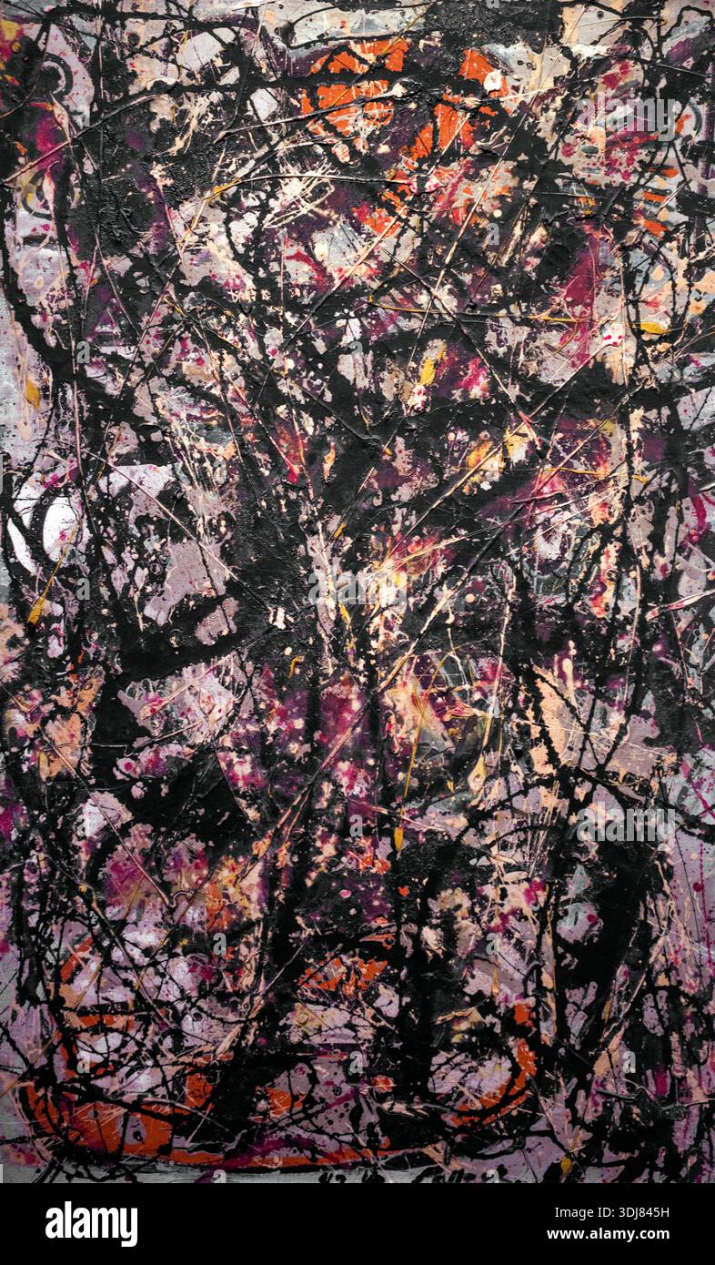 Jackson Pollock: "Shooting Star" (1947) Foto Stock
