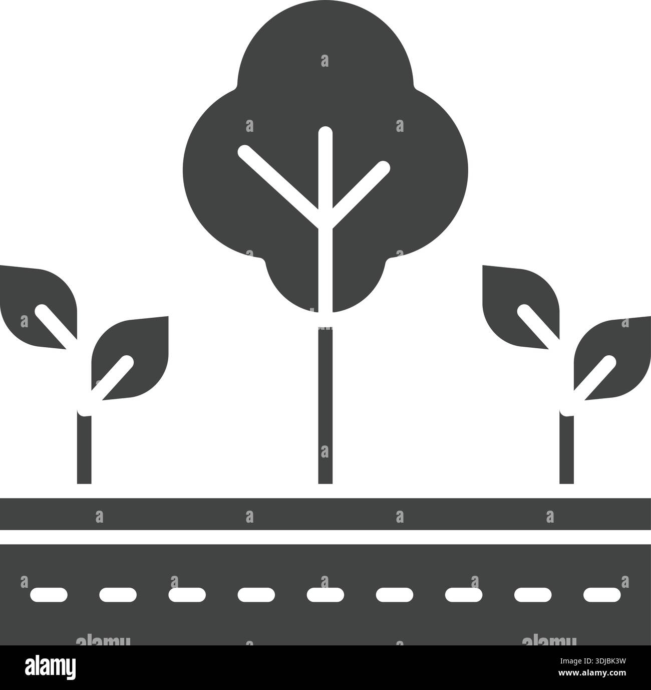 Icona agroforestale. Adatto per applicazioni mobili, applicazioni Web e supporti di stampa. Illustrazione Vettoriale