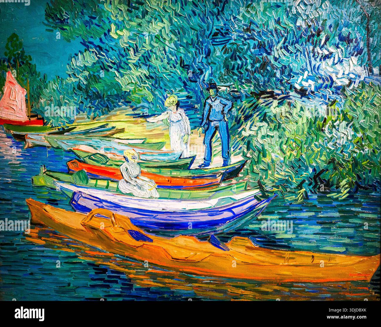Bank of the Oise at Auvers (1890) di Vincent van Gogh (1853 - 1890) - olio su tela Foto Stock