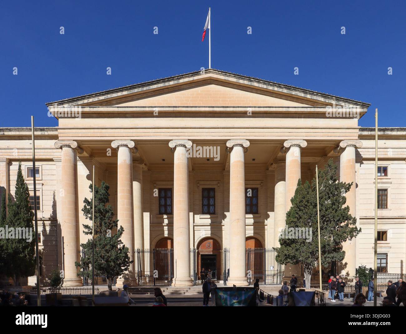 Corte di giustizia, la Valletta, Malta Foto Stock
