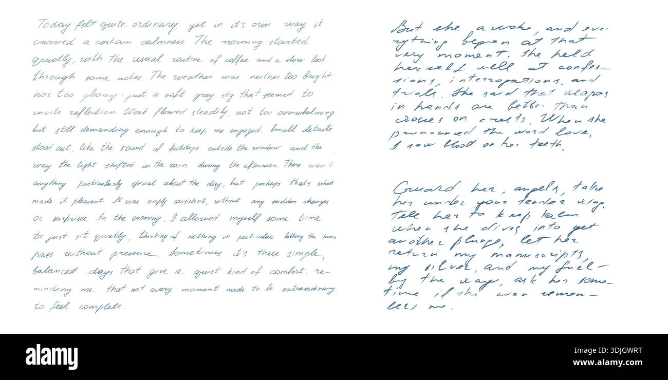 Carta per saggi vintage scritta a mano, antichissima scrittura corsiva piena di scarabocchi senza senso, totalmente illeggibile e illeggibile Illustrazione Vettoriale