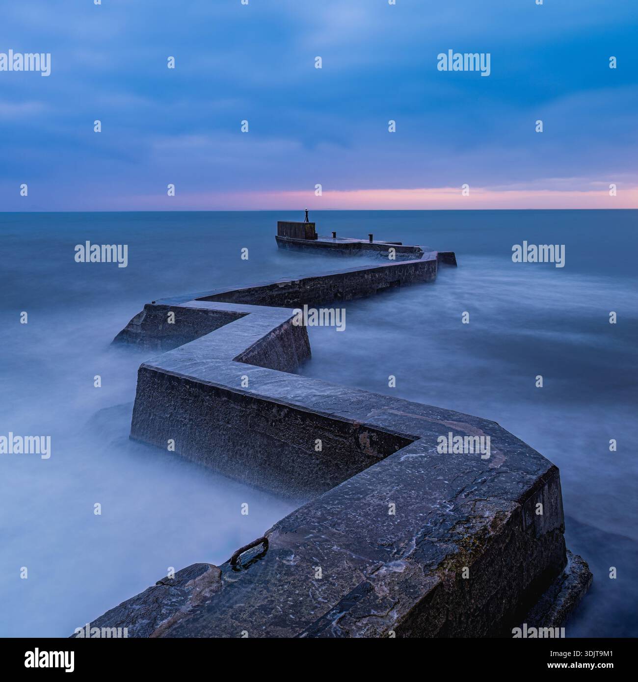 St Monan Breakwater Foto Stock