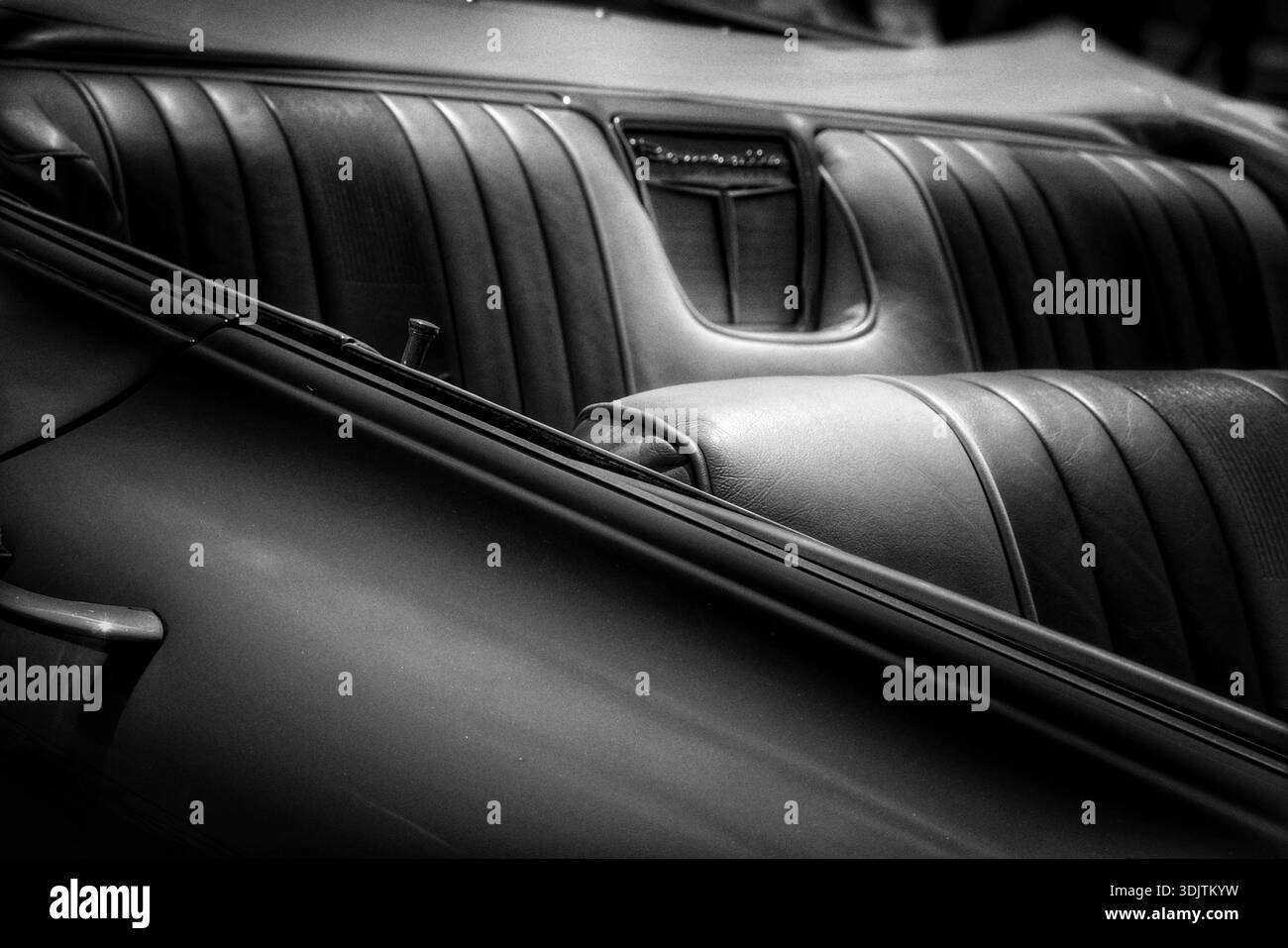 Pontiac Bonneville vintage convertibile in bianco e nero Foto Stock