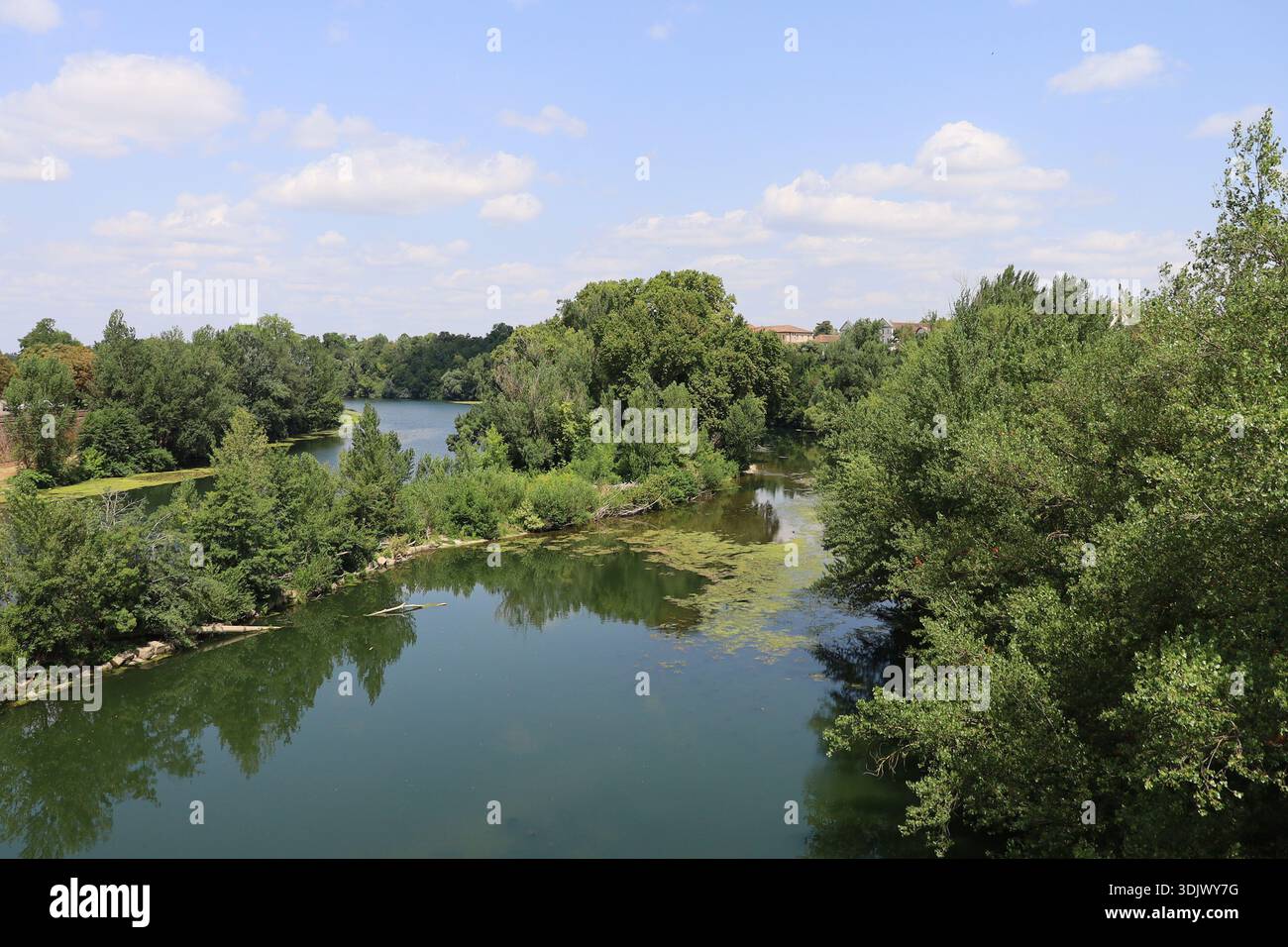 La rivière le Tarn, ville de Montauban, département du Tarn et Garonne, Francia Foto Stock