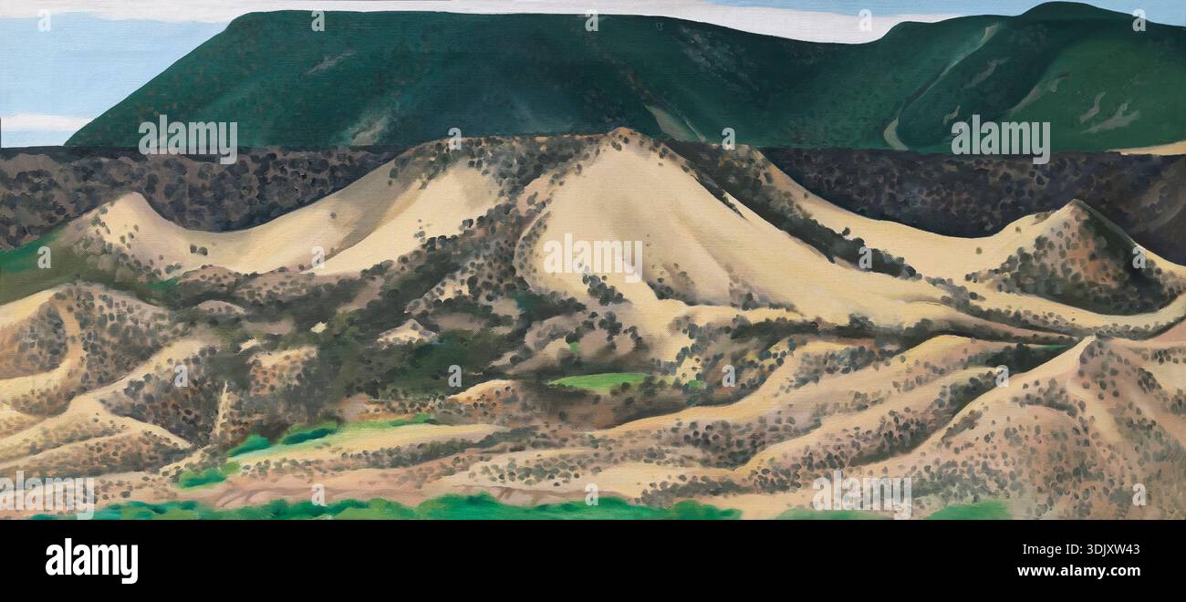 Abiquiu Sand Hills and Mesa, Georgia o'Keeffe, 1945 Foto Stock