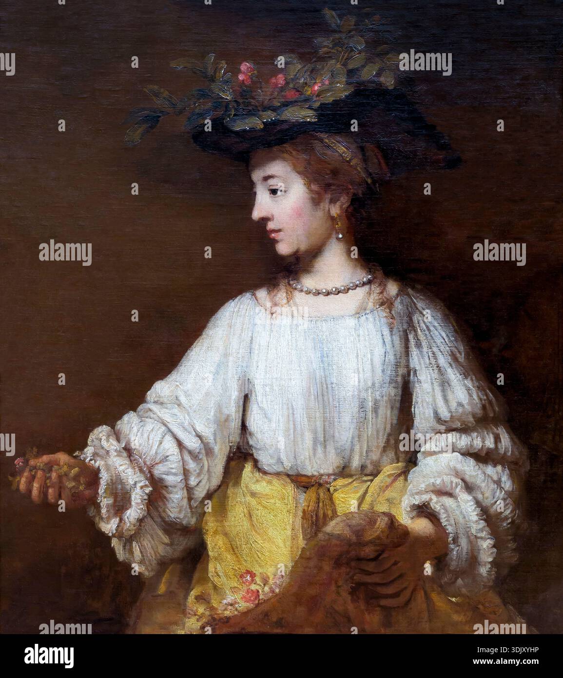 Flora, Rembrandt, 1654 circa Foto Stock