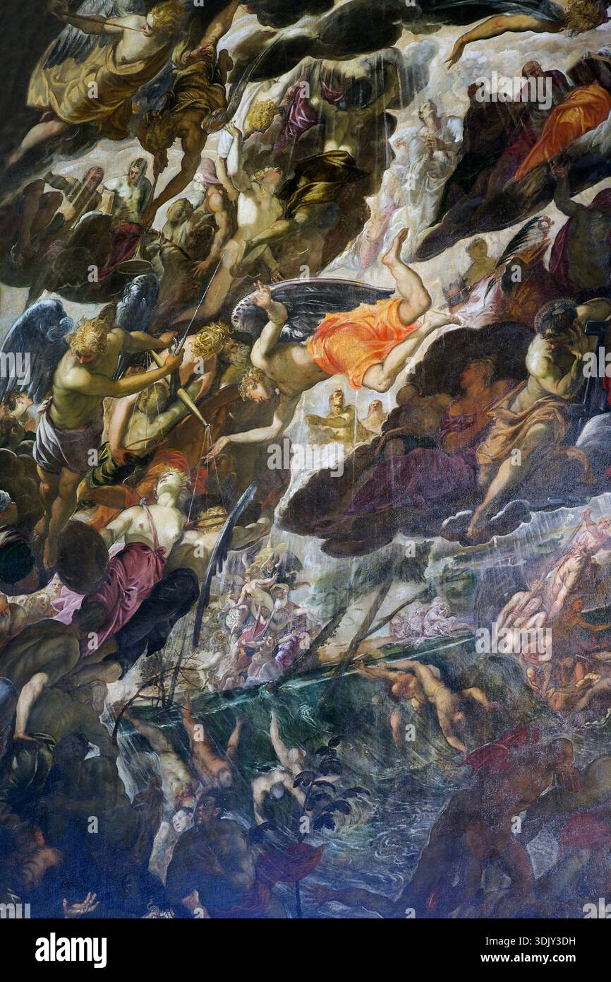 Sentenza universale, di Jacopo Tintoretto, 1560-1562 Foto Stock