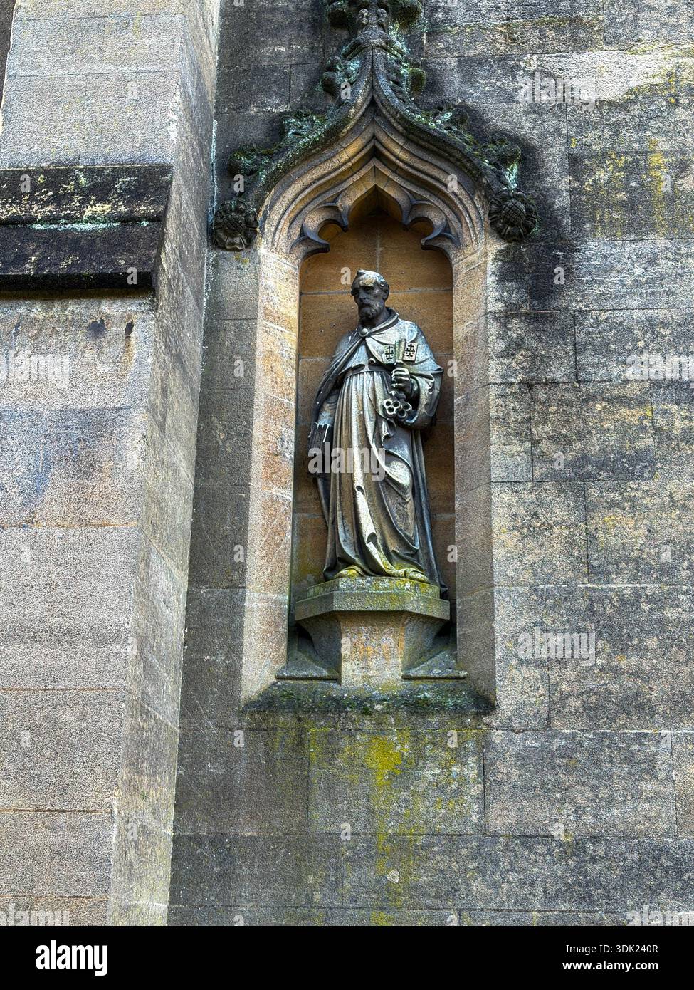 Chiesa parrocchiale di St. Bartholomew, classificata di primo grado, presso Elvaston Castle Country Park Derby in una giornata di inverno soleggiato.Derbyshire.Inghilterra.Regno Unito - Immagine stock catturata con smartphone