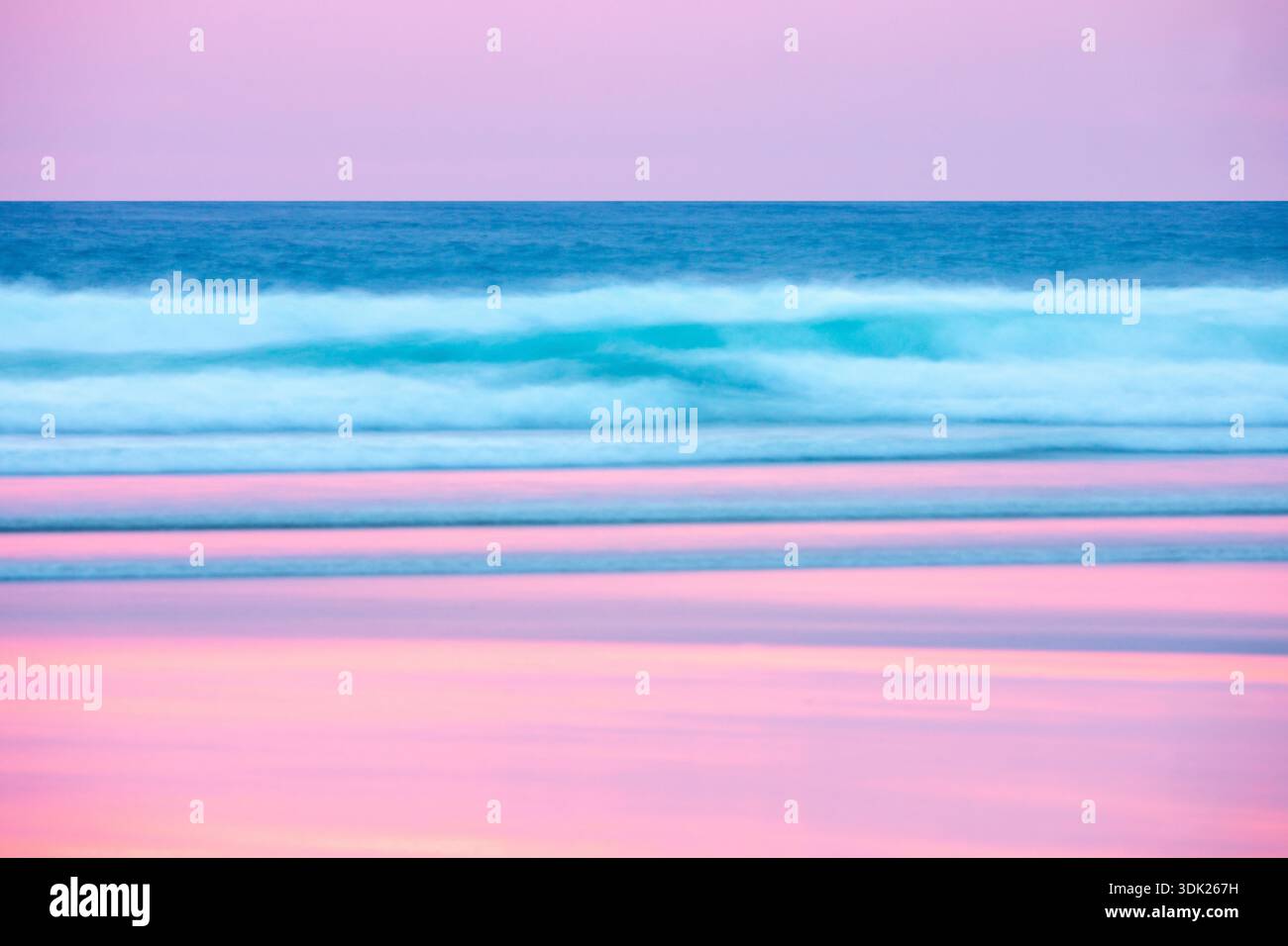 Gwithian Sunset; Cornovaglia; Regno Unito Foto Stock
